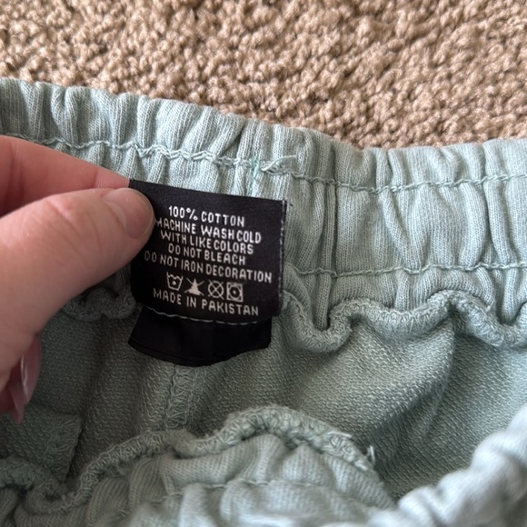 YoungLa Bodybuilding Slim Fit Gym Athletic Terry Sweat Shorts Teal - Picture 8 of 12